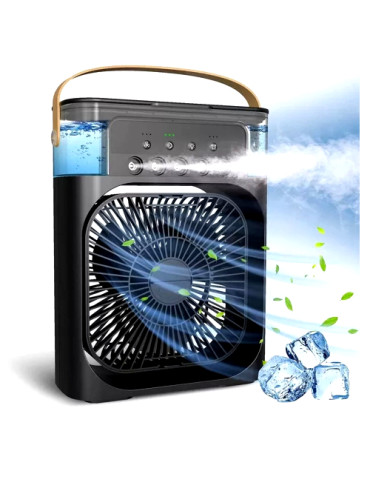 Mini Umidificador com Ventilador e climatizador De Ar