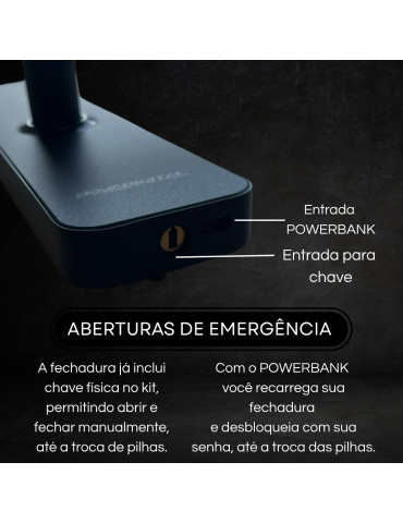 Fechadura Inteligente WI-FI Black Shine Nova Digital