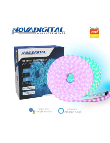 Fita Led RGB Wi-Fi Dual 10 Metros Nova Digital