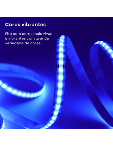 Kit Fita Led Cob RGB Wi-fi 5 Metros Nova Digital
