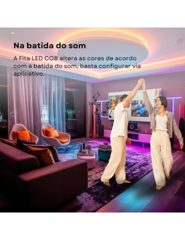 Kit Fita Led Cob RGB Wi-fi 5 Metros Nova Digital