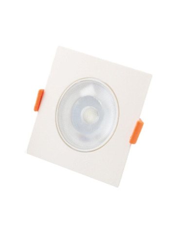 Spot Led de Embutir 7w Downlight Quadrado Branco Frio 6500k CTB