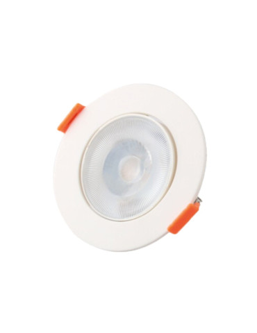 Spot Led de Embutir 7w Downlight Redondo Branco Quente 3000k CTB