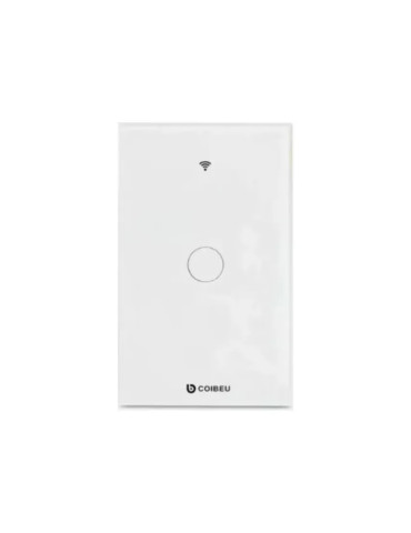 Interruptor Touch Inteligente 1 Botão Wi-fi Coibeu Branco - 4x2