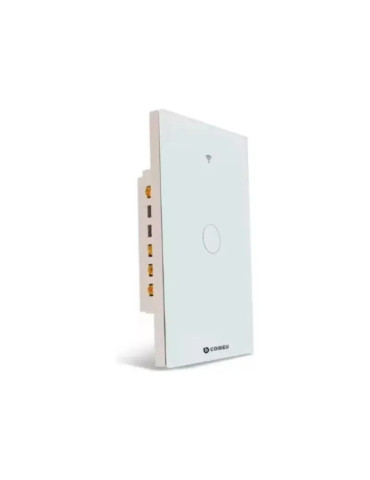Interruptor Touch Inteligente 1 Botão Wi-fi Coibeu Branco - 4x2