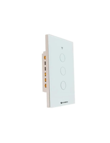 Interruptor Touch Inteligente 3 Botões Wi-fi Coibeu Branco - 4x2