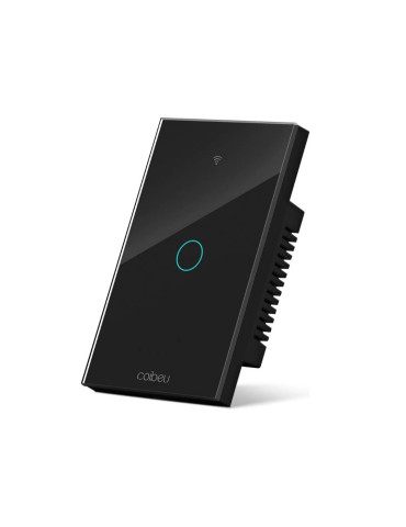 Interruptor Touch Inteligente 1 Botão Wi-fi Coibeu Preto - 4x2