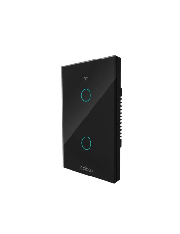 Interruptor Touch Inteligente 2 Botões Wi-fi Coibeu Preto - 4x2
