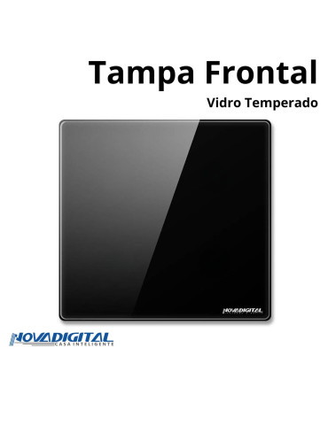 Tampa Espelho Frontal Cega Branco/Preto Nova Digital 4x4