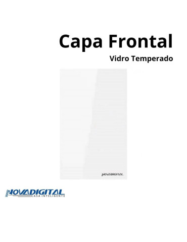 Capa Espelho Frontal Interruptor Cega Branco e Preto Nova Digital 4x2