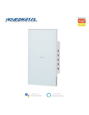 Interruptor Inteligente 1 Botão Soft Touch Quartzo Zigbee Nova Digital 4x2