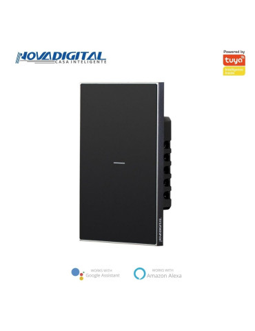 Interruptor Inteligente 1 Botão Soft Touch Quartzo Zigbee Nova Digital 4x2