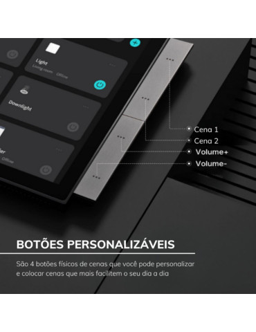 Painel Central Inteligente MaxPanel 8 Polegadas Nova Digital