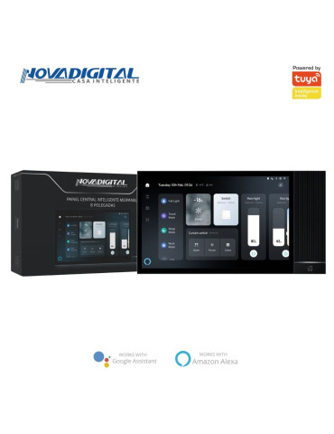 Painel Central Inteligente MidPanel 8 Polegadas Nova Digital