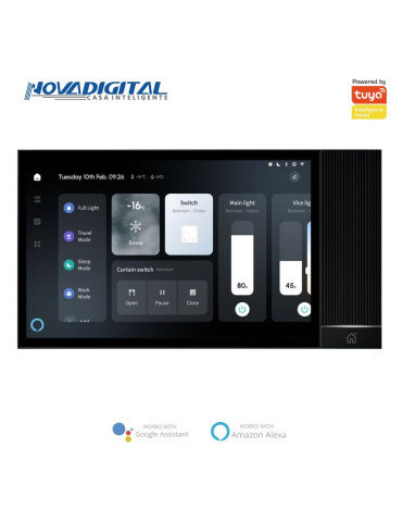 Painel Central Inteligente MidPanel 8 Polegadas Nova Digital