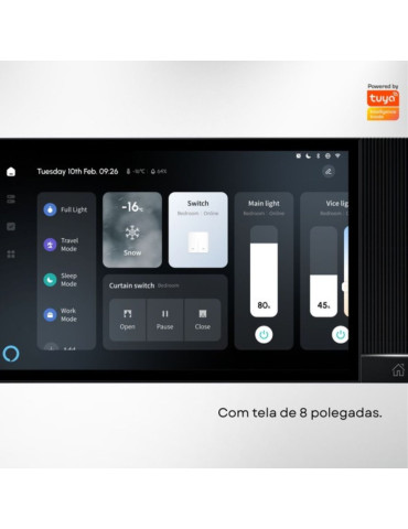 Painel Central Inteligente MidPanel 8 Polegadas Nova Digital