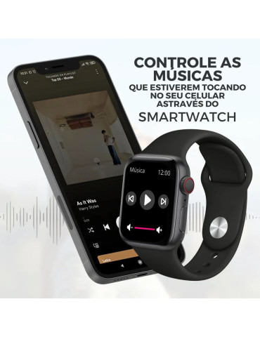 Smartwatch Relógio Inteligente S8 Pro 2024 Preto/Rosa khostar