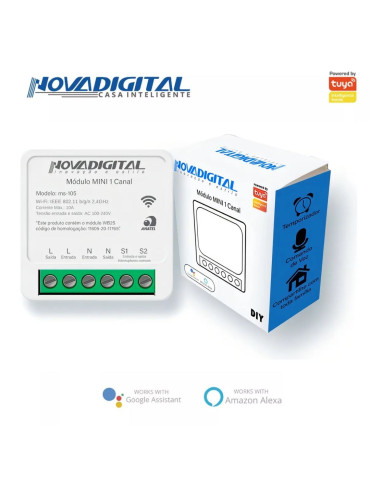 Relé Mini 1 Canal Wi-fi Nova Digital