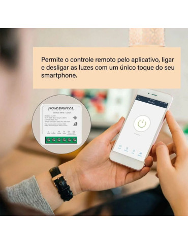 Relé Mini 1 Canal Wi-fi Nova Digital