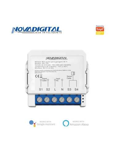 Módulo Mini Pulso Garagem Wi-Fi Nova Digital
