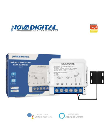 Módulo Mini Pulso Garagem Wi-Fi Nova Digital